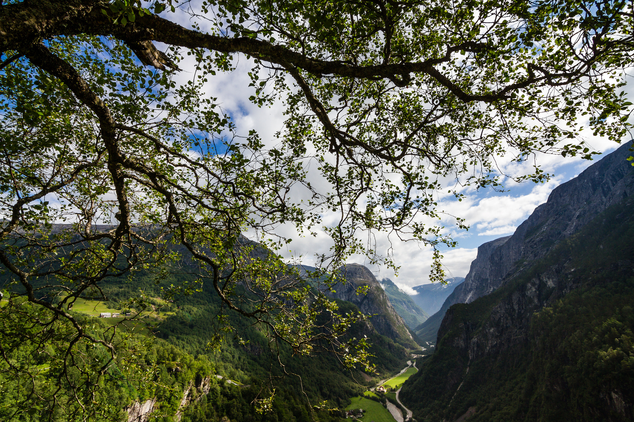 Canon EOS 7D sample photo. View over nærøydalen valley from stalheim photography