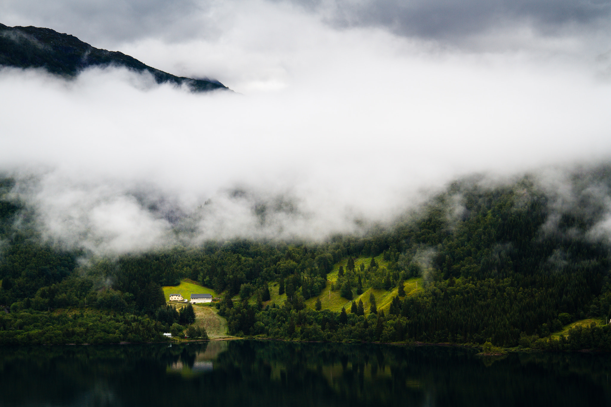 Canon EF-S 17-85mm F4-5.6 IS USM sample photo. Lakeside farm in røldal photography