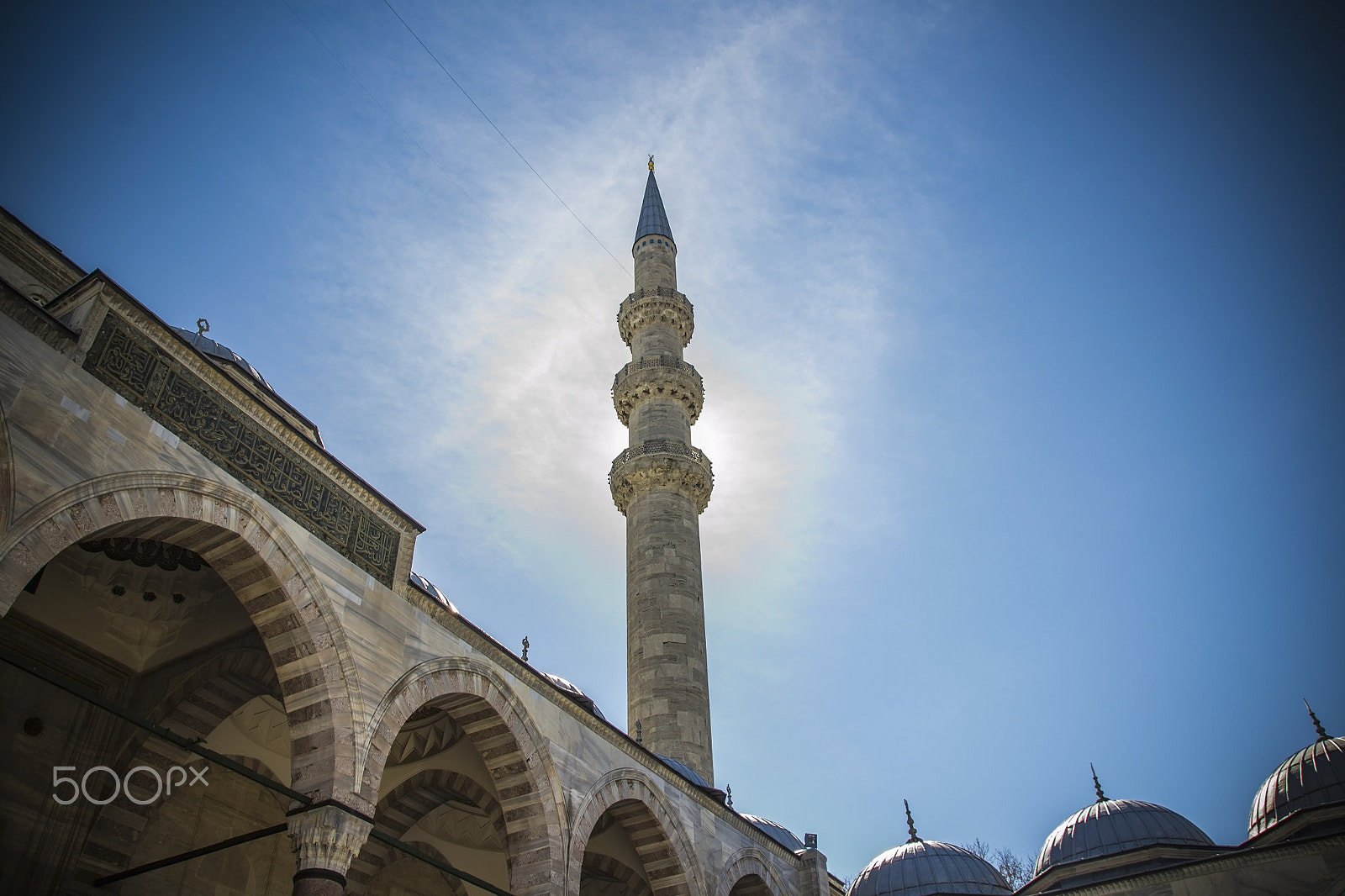 Sigma 18-250mm F3.5-6.3 DC Macro OS HSM sample photo. Sultan ahmet mosque minaret photography