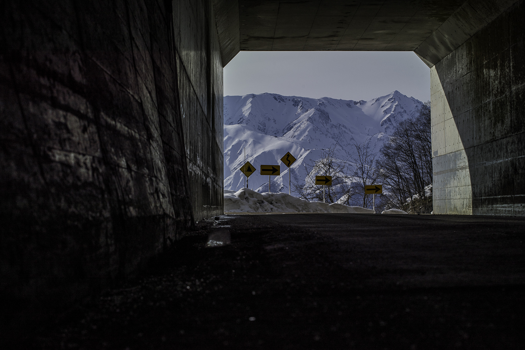 Nikon D750 + Tamron SP 70-300mm F4-5.6 Di VC USD sample photo. Tunnel to the snow world photography