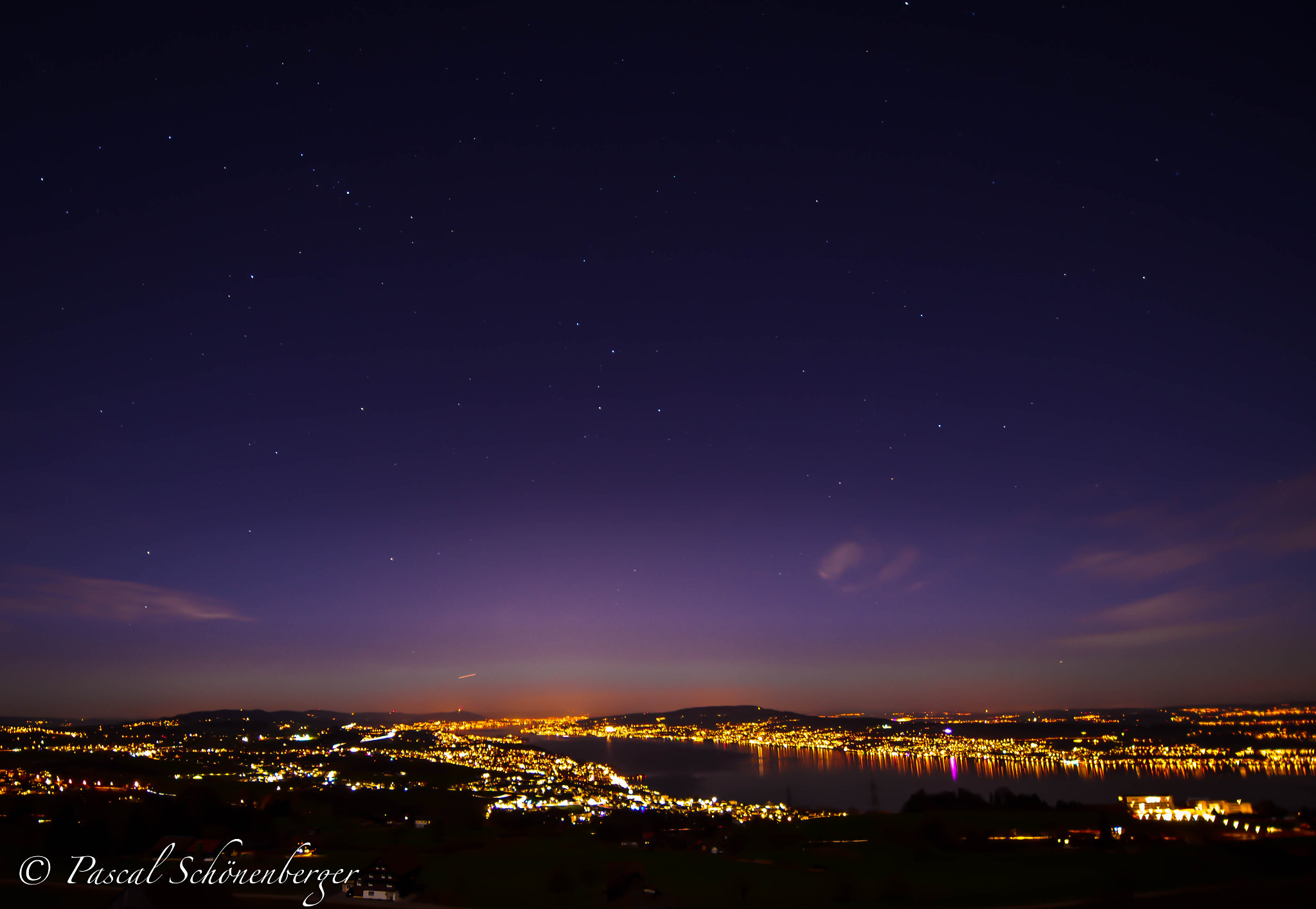 Nikon D7200 sample photo. Full moon at the lake of zurich photography