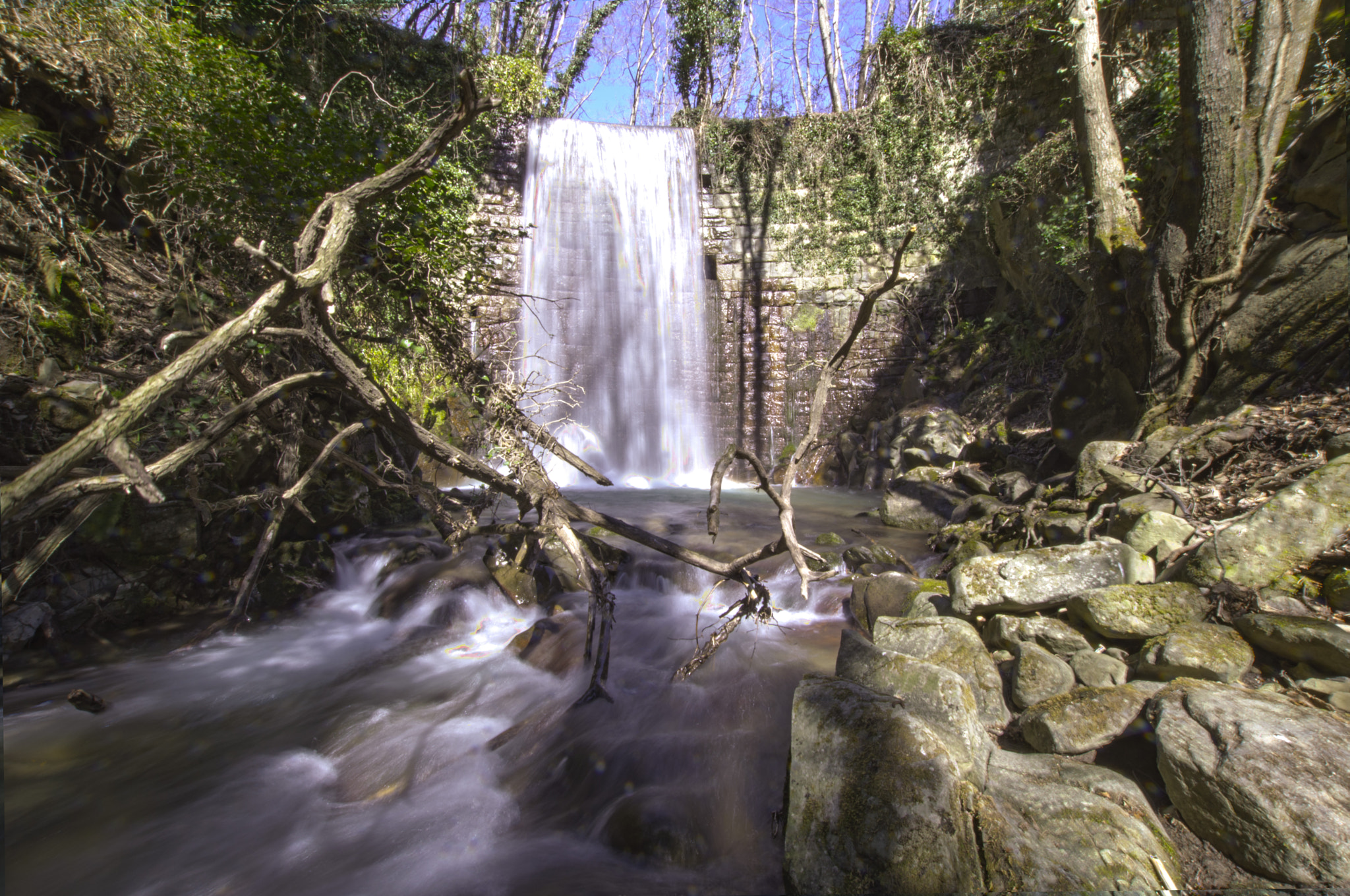 Nikon D3200 + Sigma 10-20mm F3.5 EX DC HSM sample photo. Cascata nei boschi pistoiesi photography