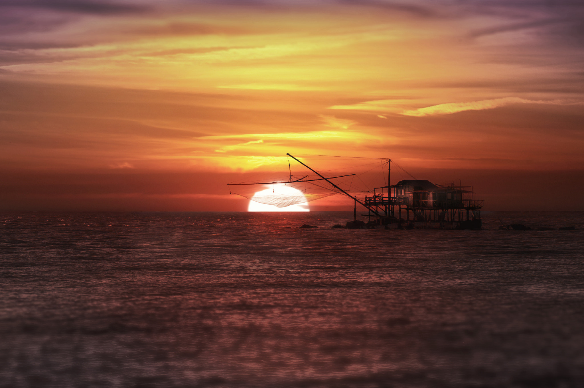 KONICA MINOLTA DYNAX 7D sample photo. Sunset on the sea... photography