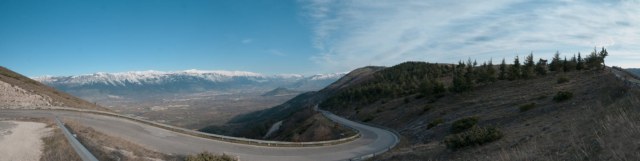 Nikon D80 sample photo. Sirente valley panorama photography