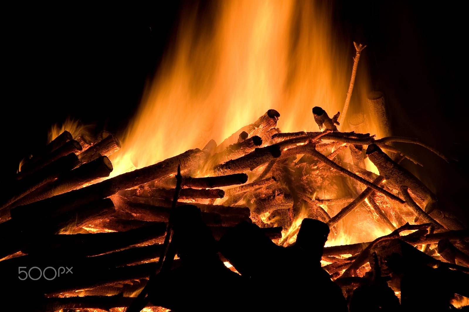 Canon TS-E 24mm f/3.5L sample photo. Bonfire photography