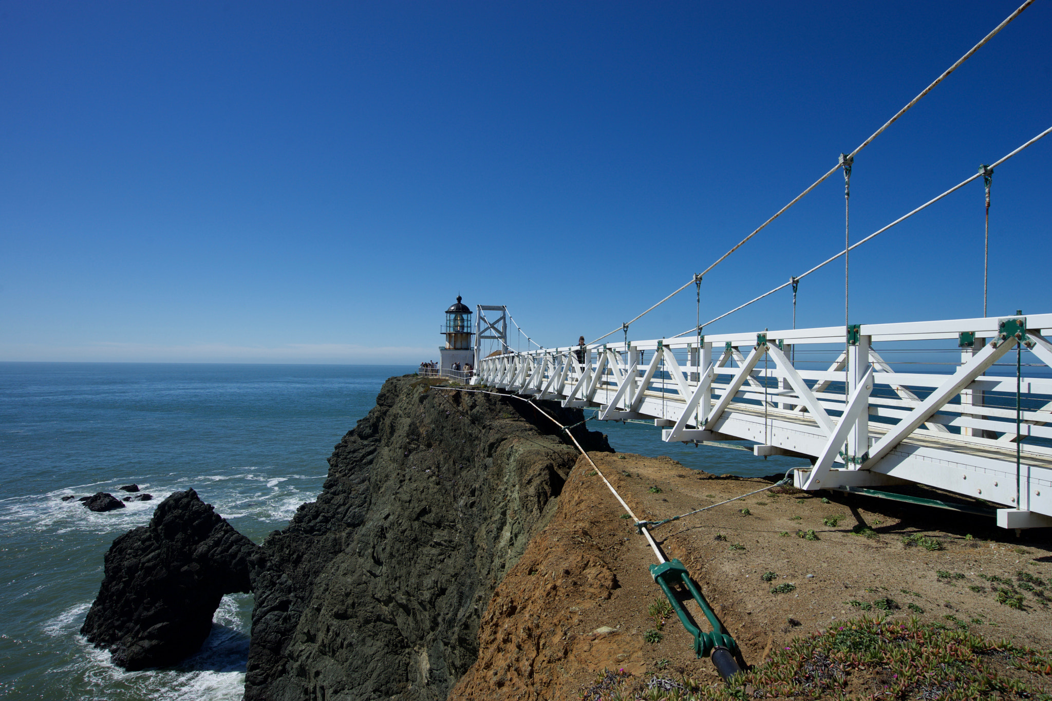 Sony a7 + Sony Vario-Tessar T* FE 16-35mm F4 ZA OSS sample photo. Point bonita lighthouse photography