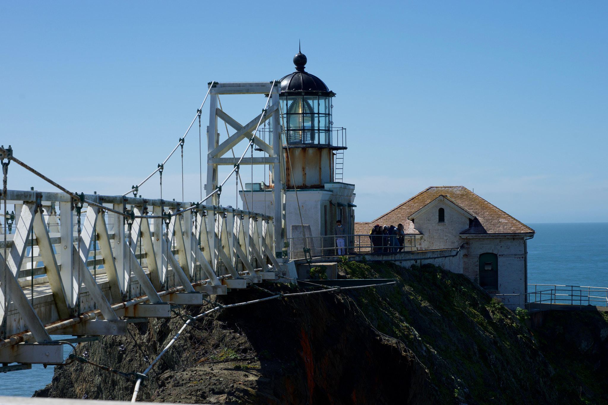 Sony a7 + Sony FE 90mm F2.8 Macro G OSS sample photo. Point bonita lighthouse photography