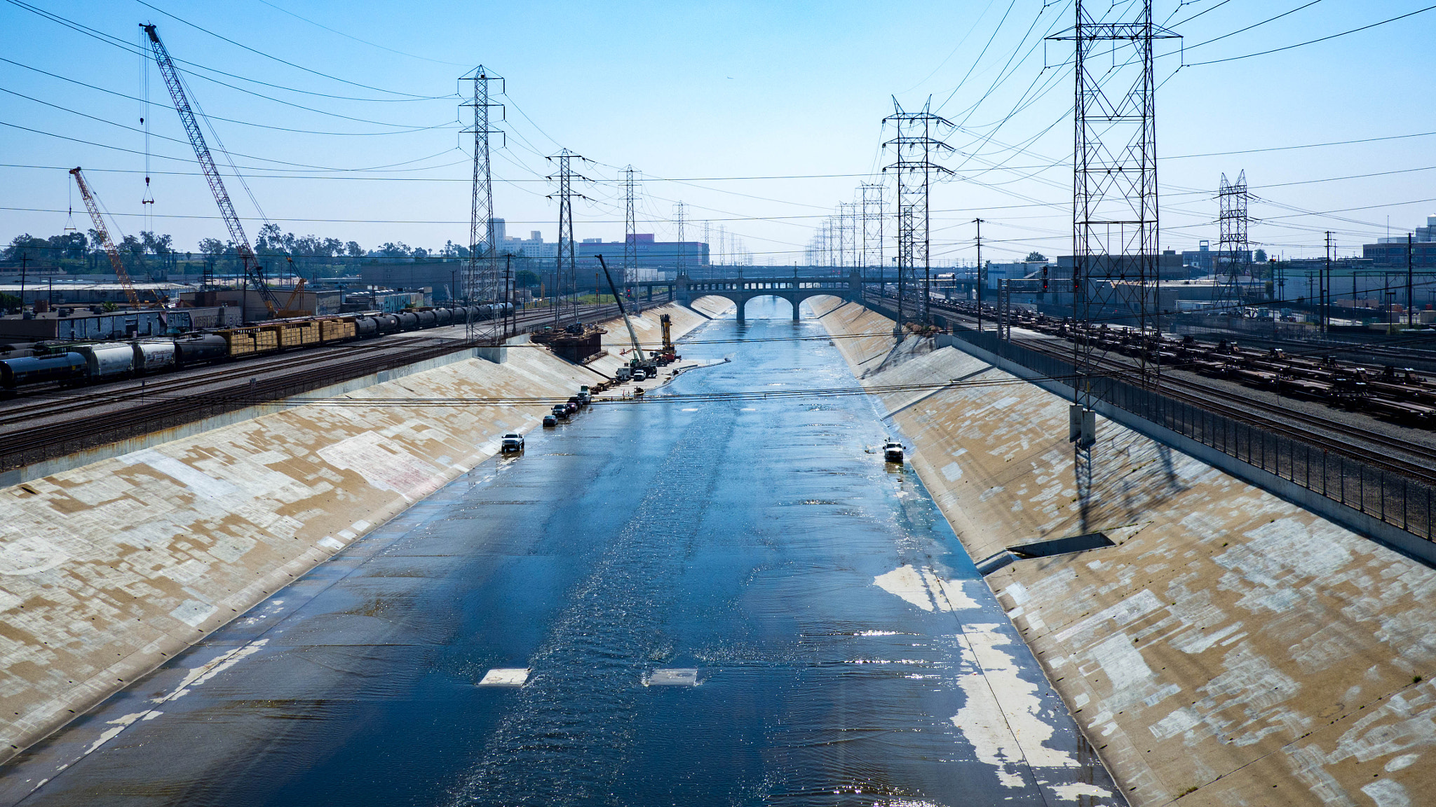 Olympus OM-D E-M10 sample photo. Good to see water in the la river photography