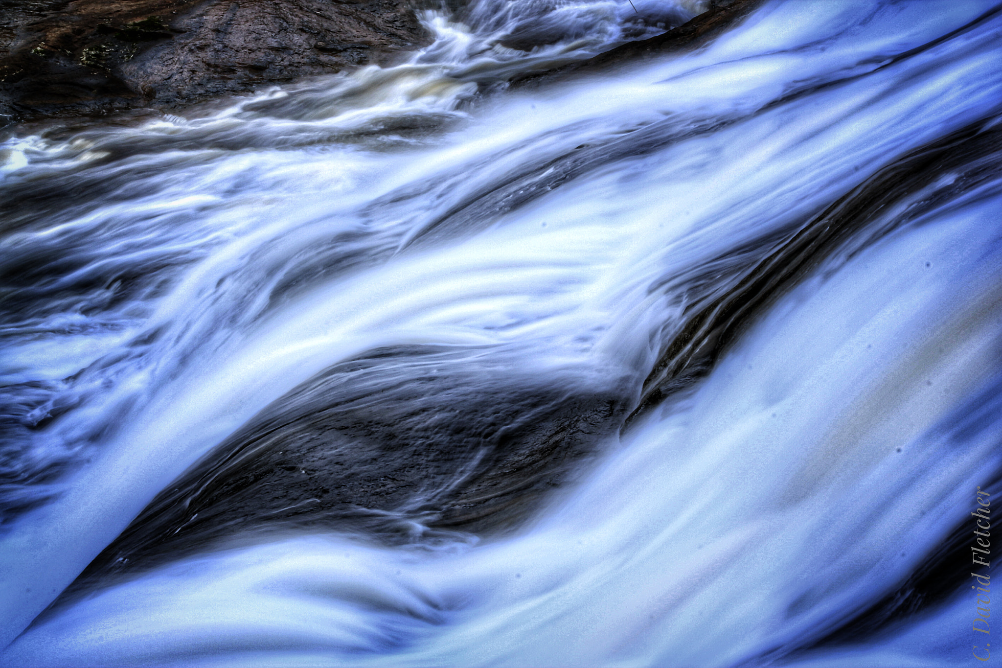 Canon EOS 550D (EOS Rebel T2i / EOS Kiss X4) sample photo. Flowing ribbons of water at high falls state park. photography