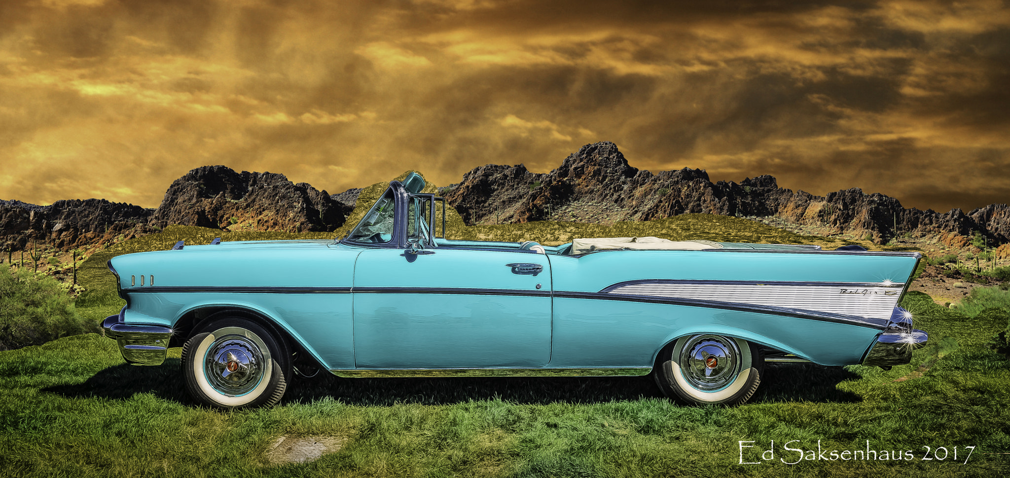 Nikon D800 + AF Zoom-Nikkor 24-120mm f/3.5-5.6D IF sample photo. 1957 chevy is out of this world photography