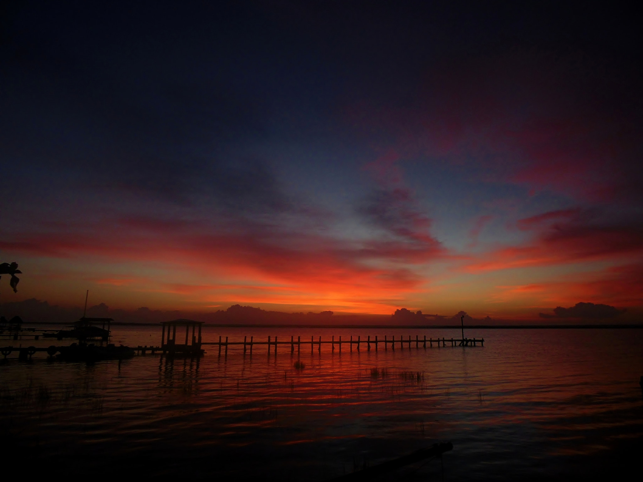Samsung WB110/  WB111 sample photo. Amanecer en laguna bacalar photography