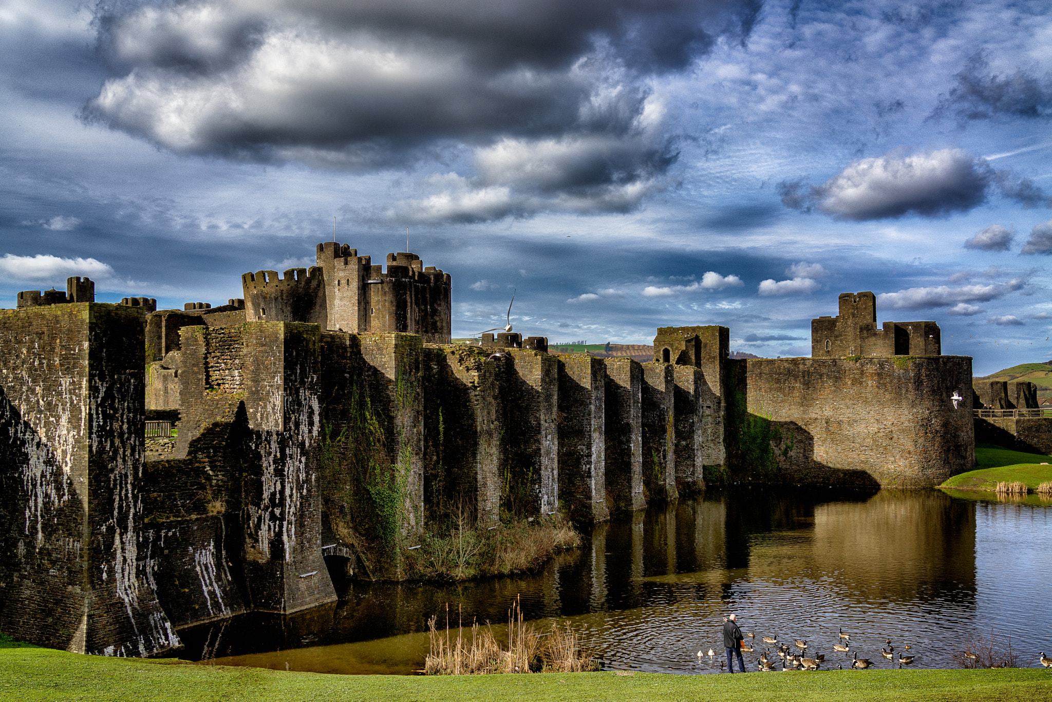 Sony Cyber-shot DSC-RX1 + 35mm F2.0 sample photo. Caerphilly castle photography