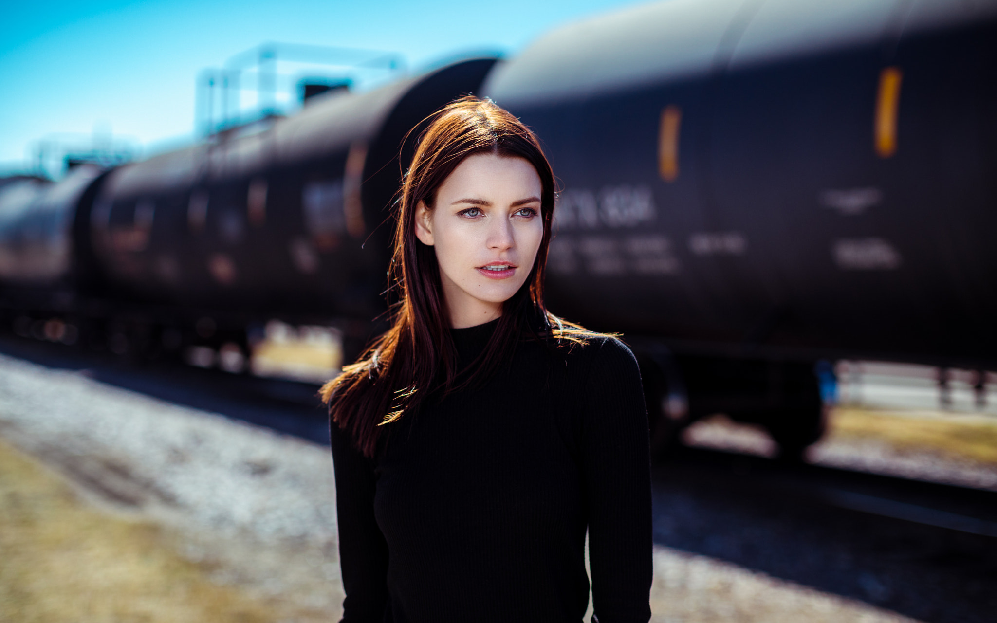Canon EF 50mm F1.2L USM sample photo. Oksana @ the tracks photography