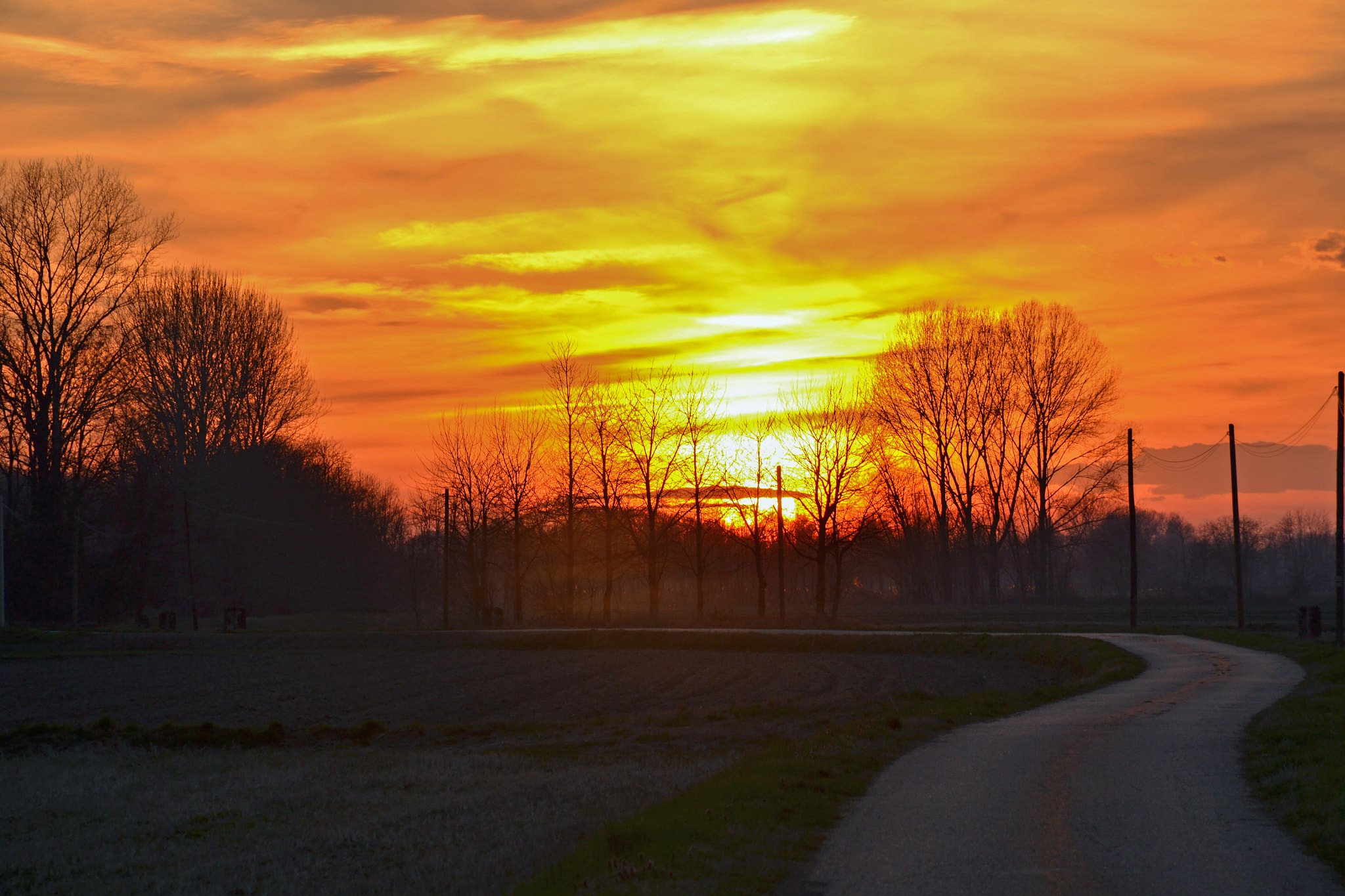 Nikon D3100 sample photo. Winter sunset photography