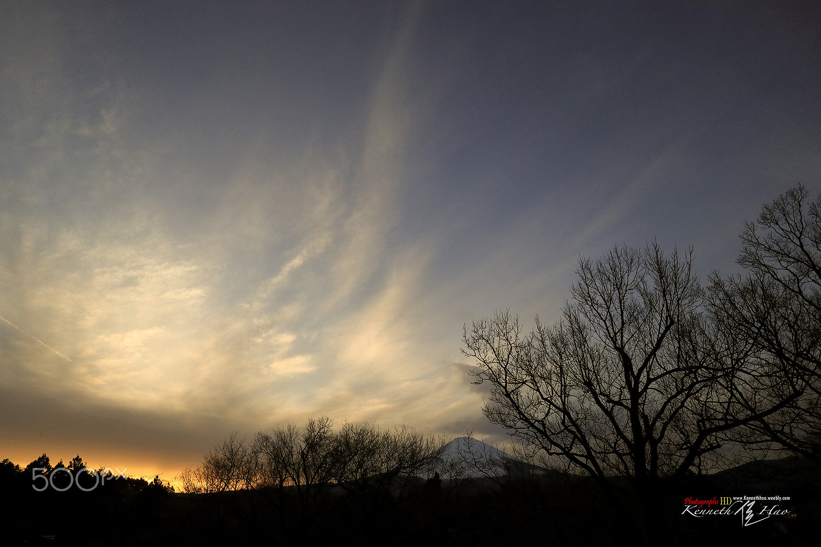Canon EF-M 11-22mm F4-5.6 IS STM sample photo. Fuji sunset photography