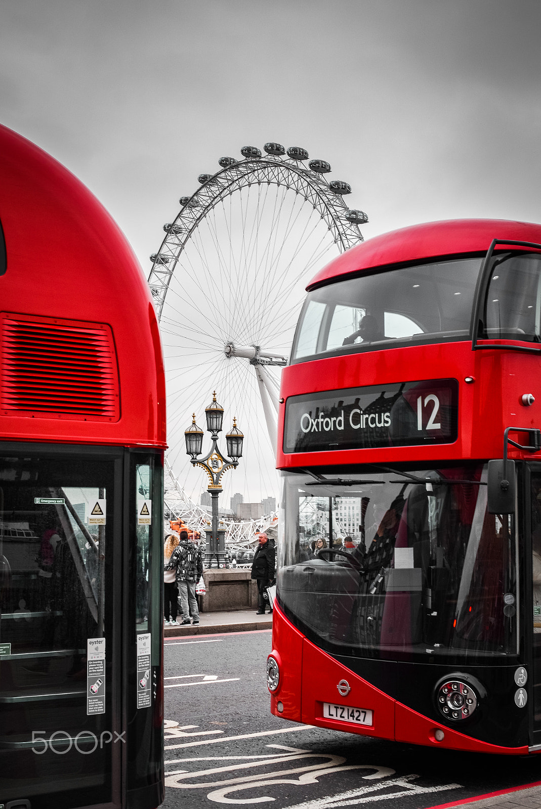 Nikon D3300 + Sigma 30mm F1.4 EX DC HSM sample photo. London red bus photography