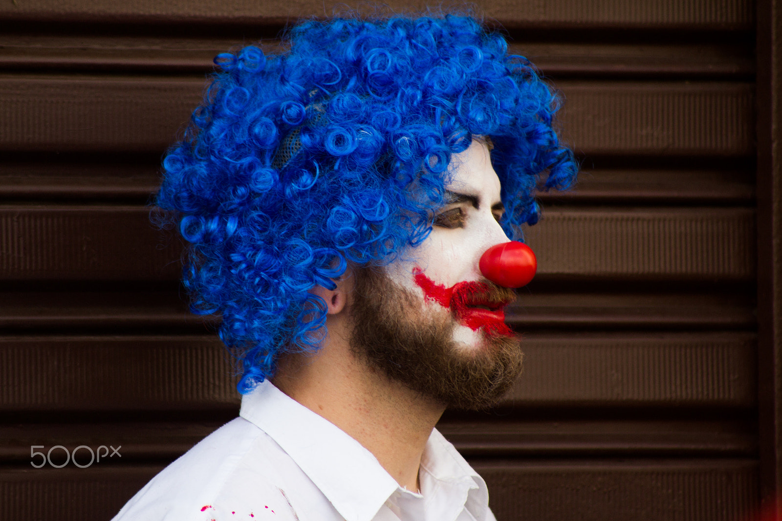 Canon EOS 600D (Rebel EOS T3i / EOS Kiss X5) + EF75-300mm f/4-5.6 sample photo. Portrait - clown photography