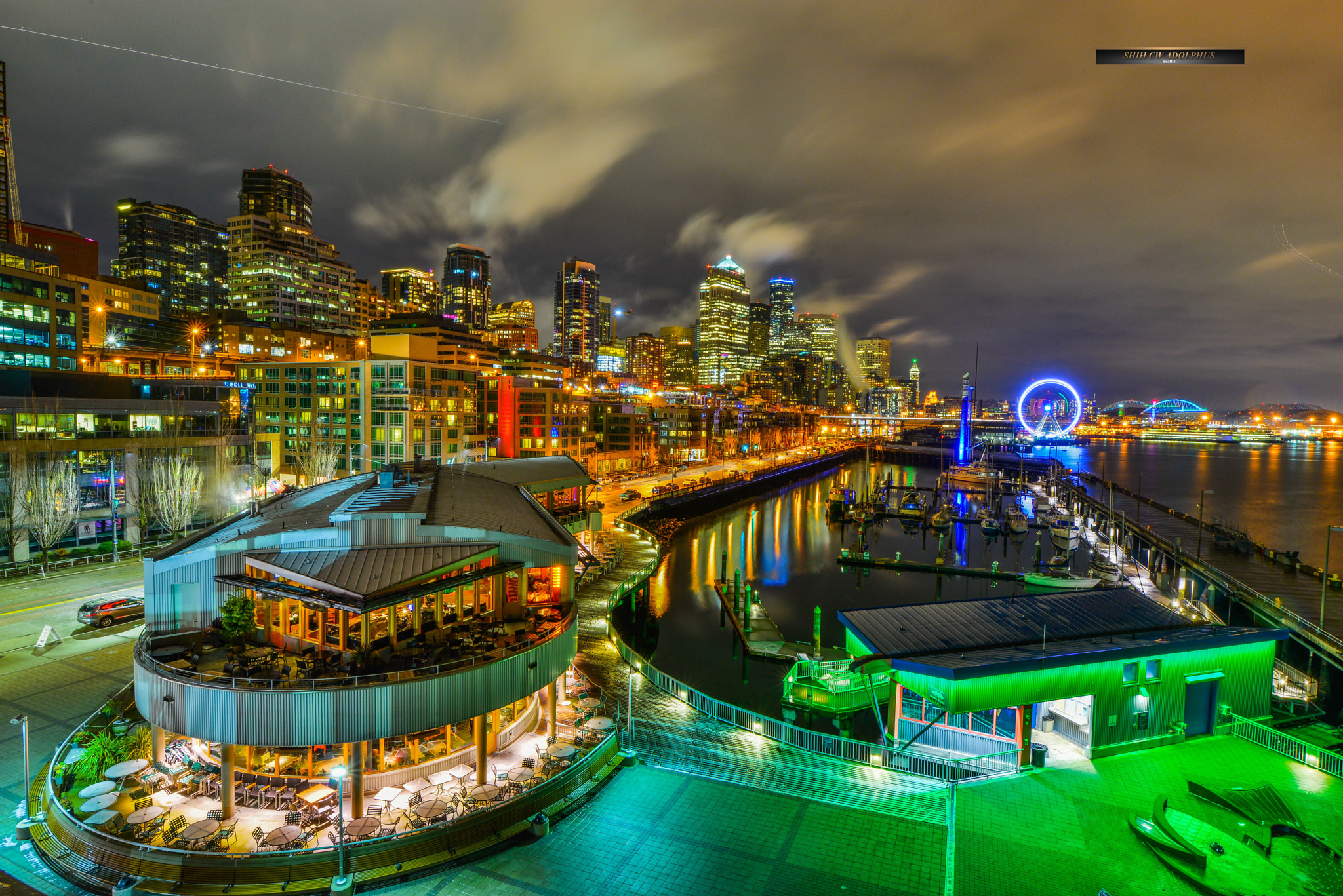 Nikon AF-S Nikkor 14-24mm F2.8G ED sample photo. Seattle harborside photography