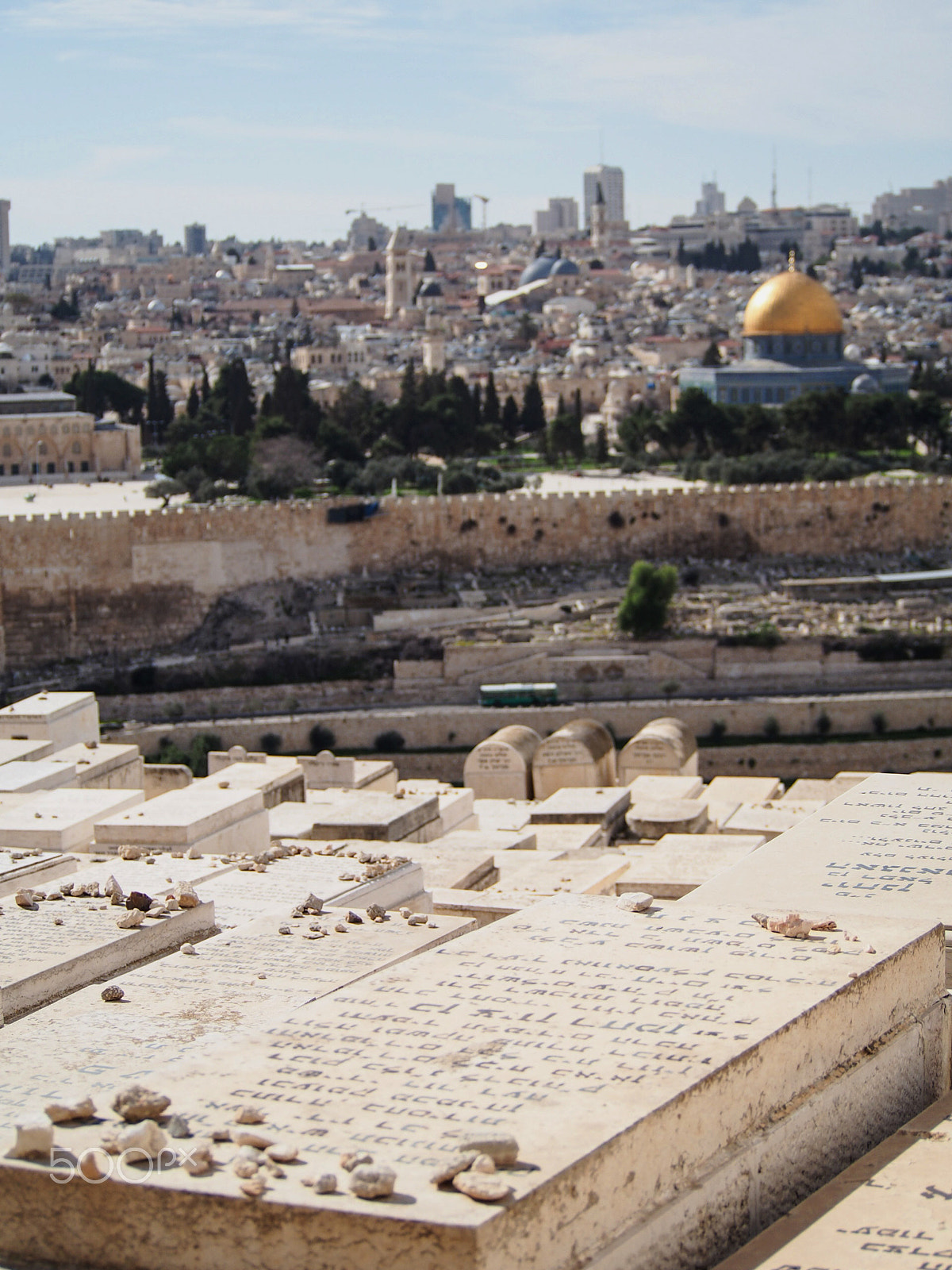 Olympus OM-D E-M5 sample photo. Crowded jewish cemetery on mount of olives in jerusalem israel photography