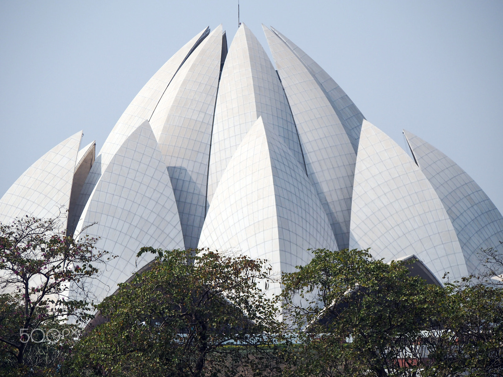 Olympus OM-D E-M5 sample photo. Lotus bahai temple in delhi india photography