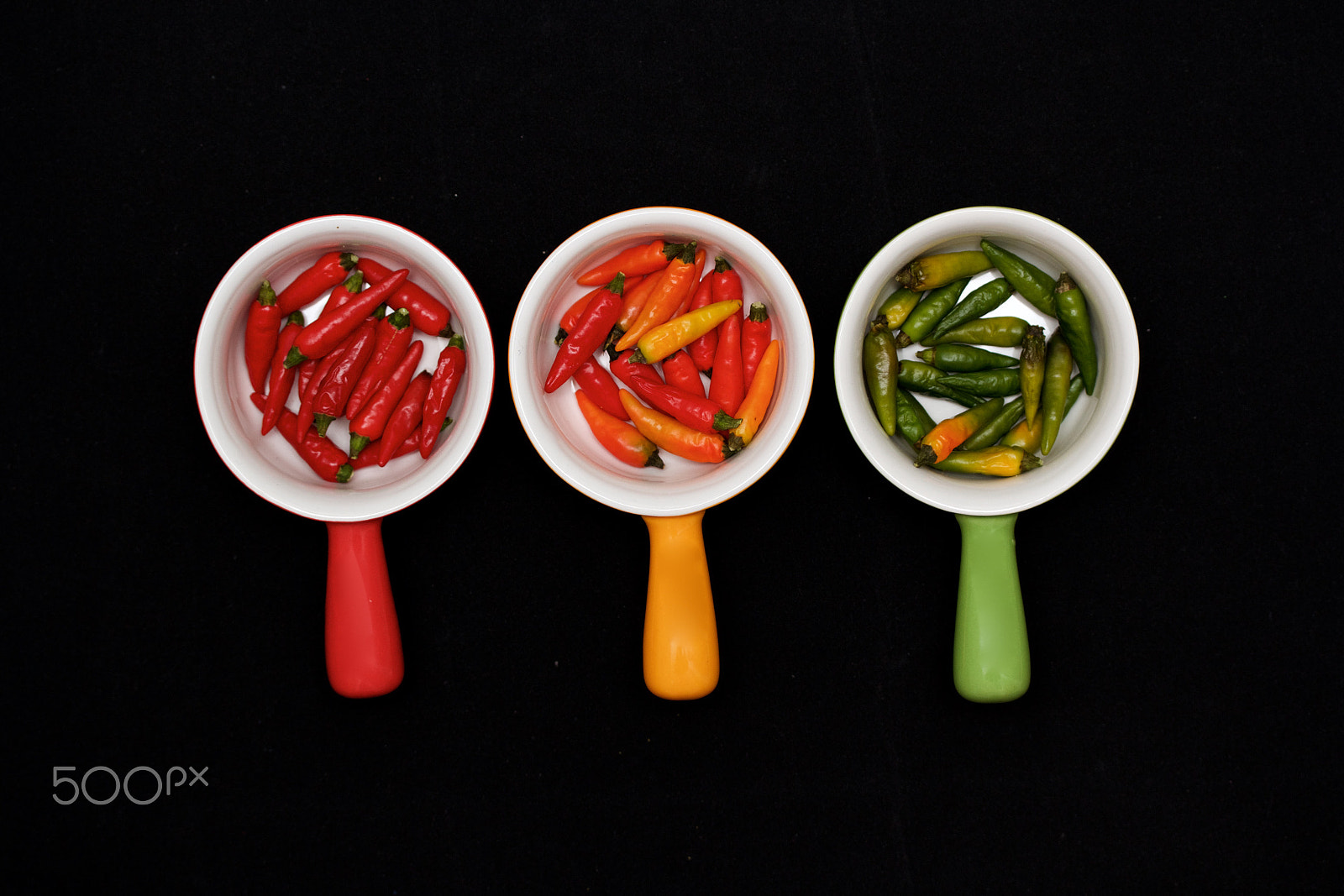 Canon EF-S 60mm F2.8 Macro USM sample photo. Red, yellow and green peppers photography