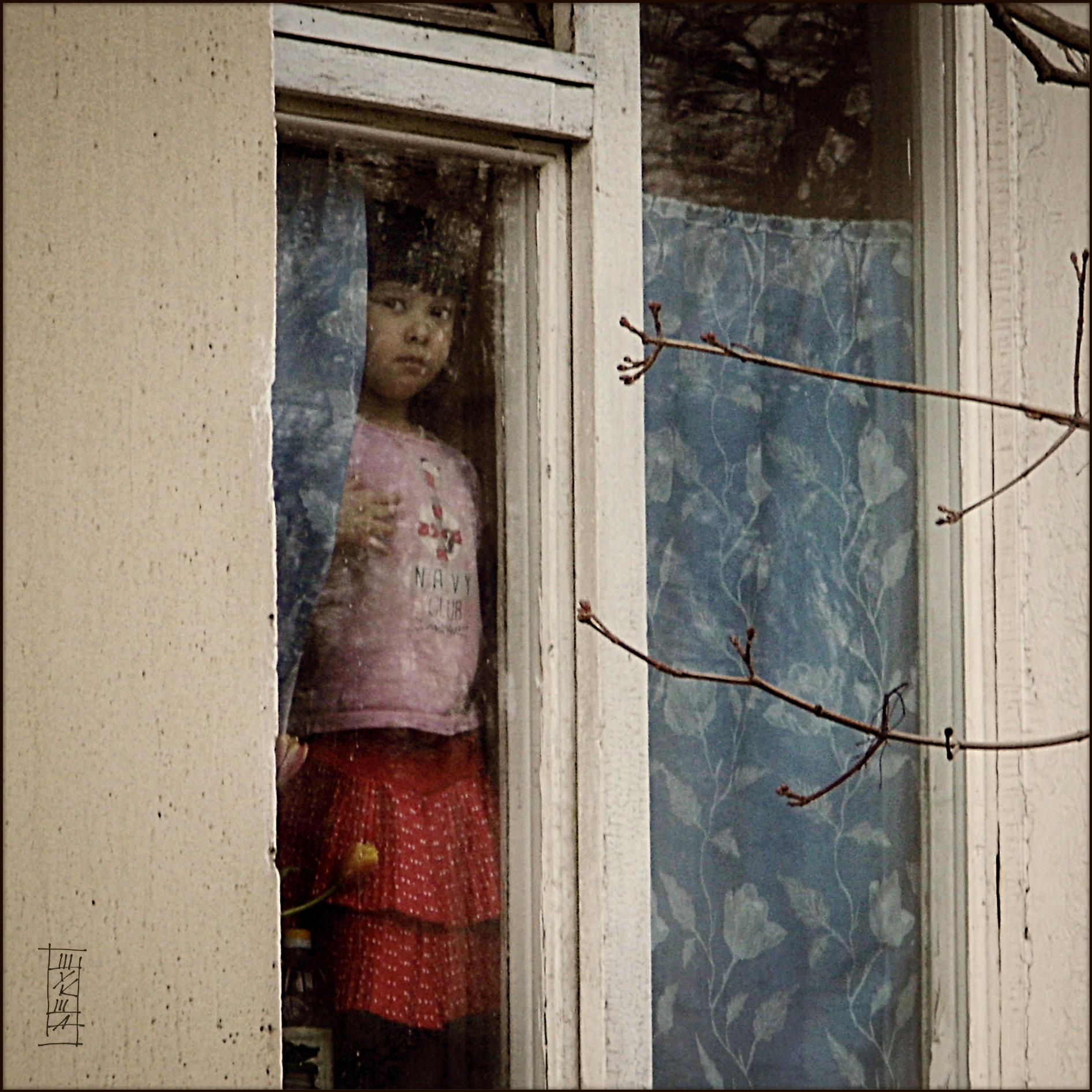 Panasonic Lumix DMC-LZ20 sample photo. Girl in window photography