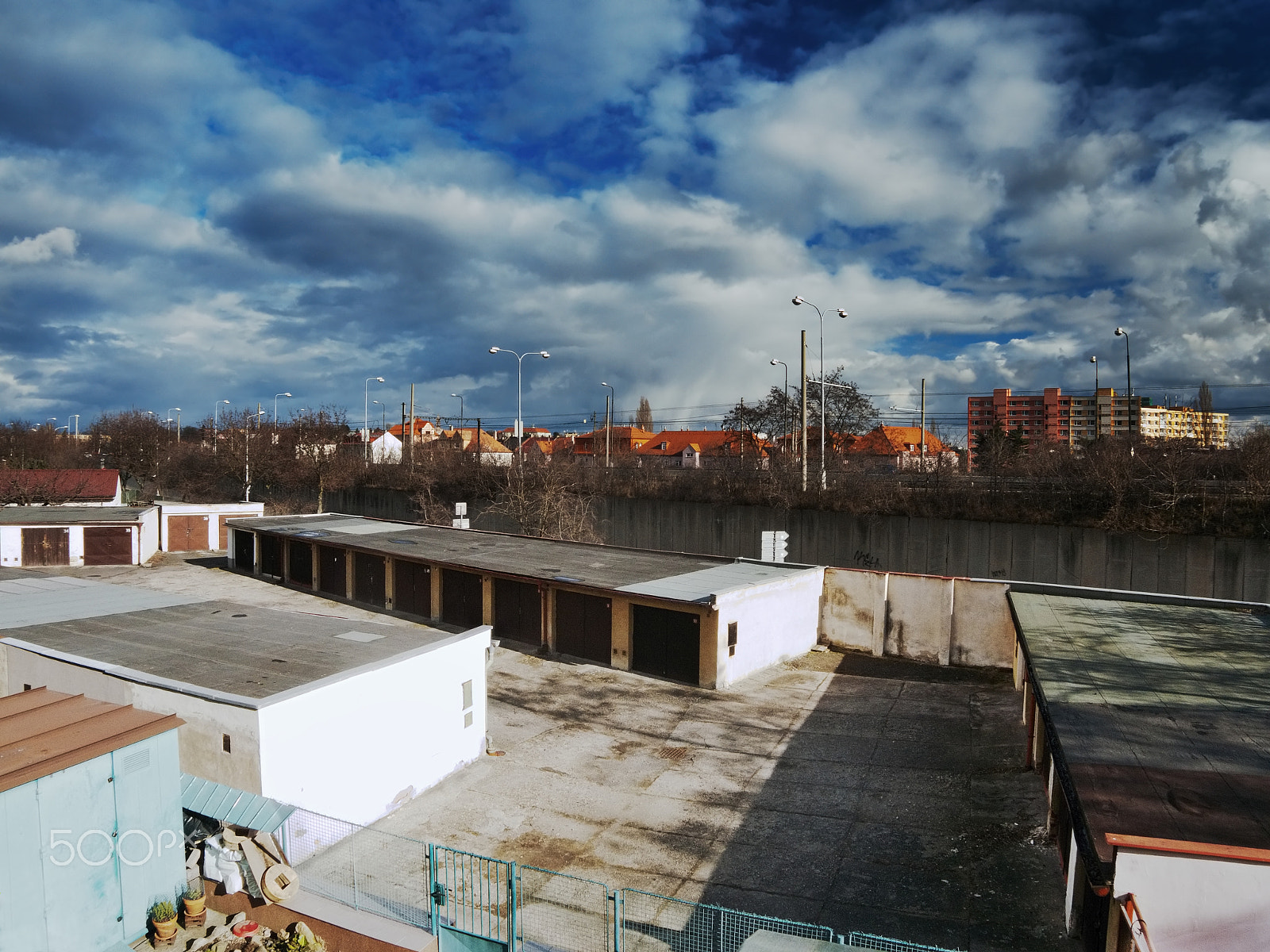 Nikon Coolpix P6000 sample photo. Chomutov, ustecky kraj, czech republic - march 06, 2017: white clouds and dark blue sky over... photography