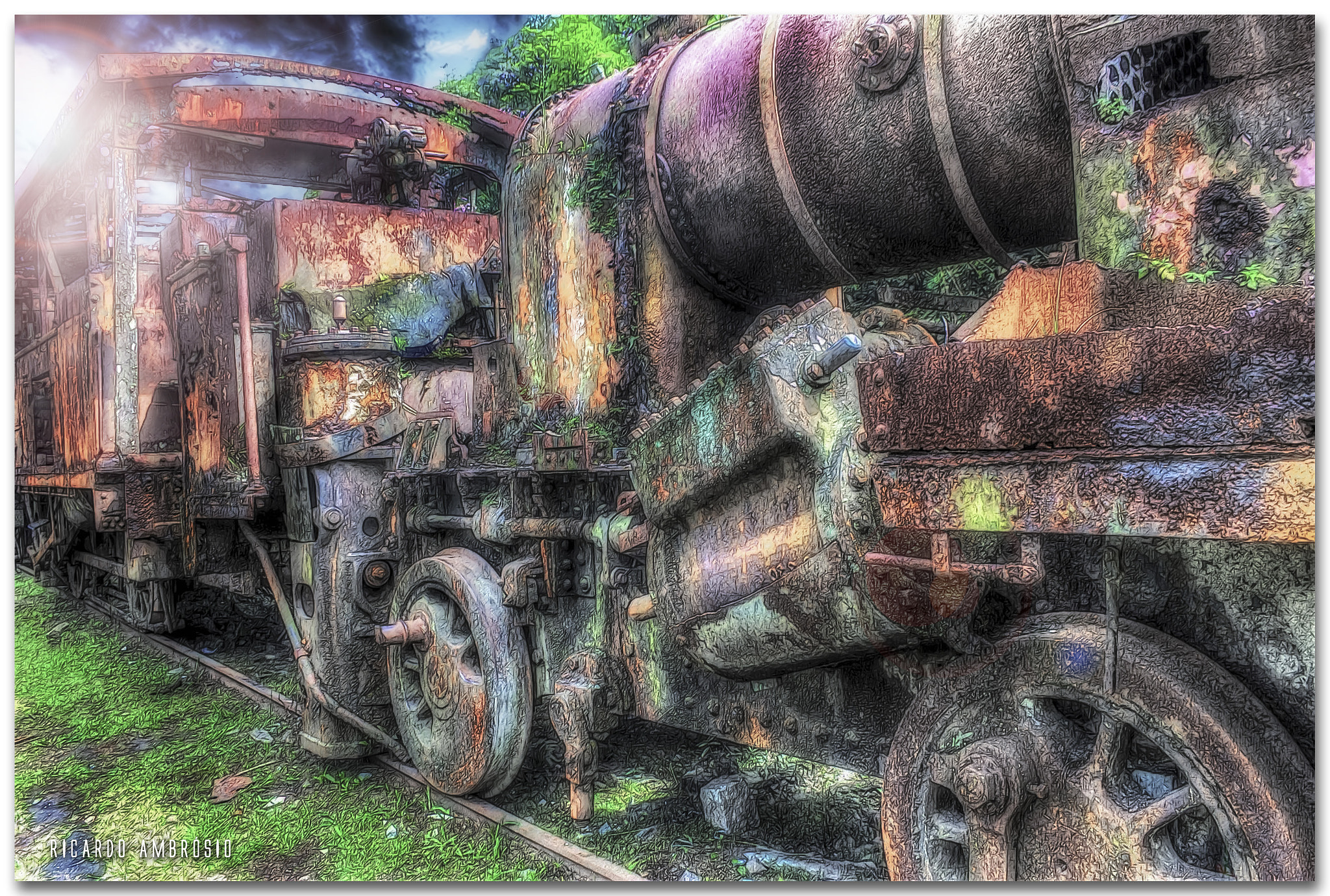 Canon EF-S 18-55mm F3.5-5.6 II sample photo. Train abandoned photography