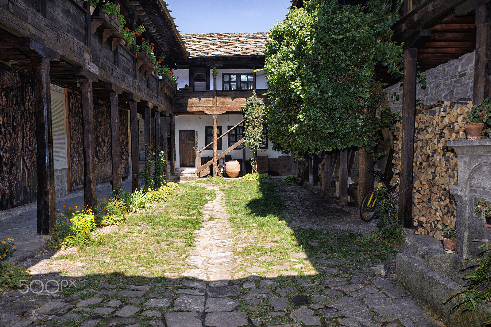 Nikon D700 sample photo. Traditional bulgarian architecture in the village photography