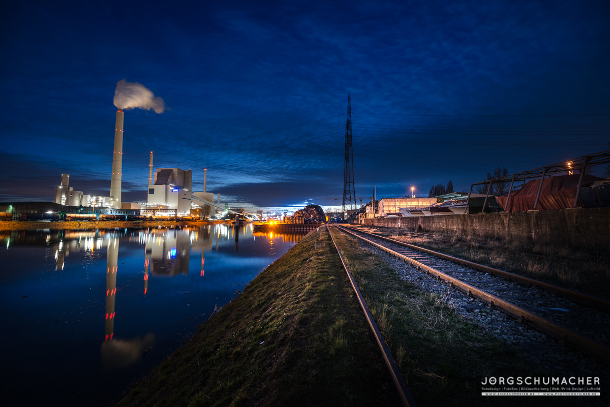 Nikon D800 + Tamron SP 15-30mm F2.8 Di VC USD sample photo. Rheinhafen, karlsruhe photography