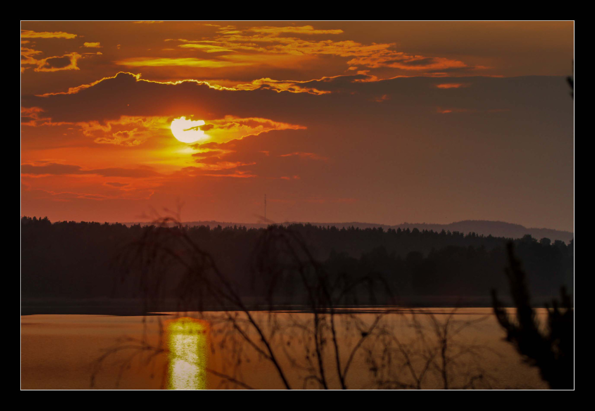 Canon EF 70-200mm F2.8L IS II USM sample photo. Sonnenuntergang am vänern (schweden). photography