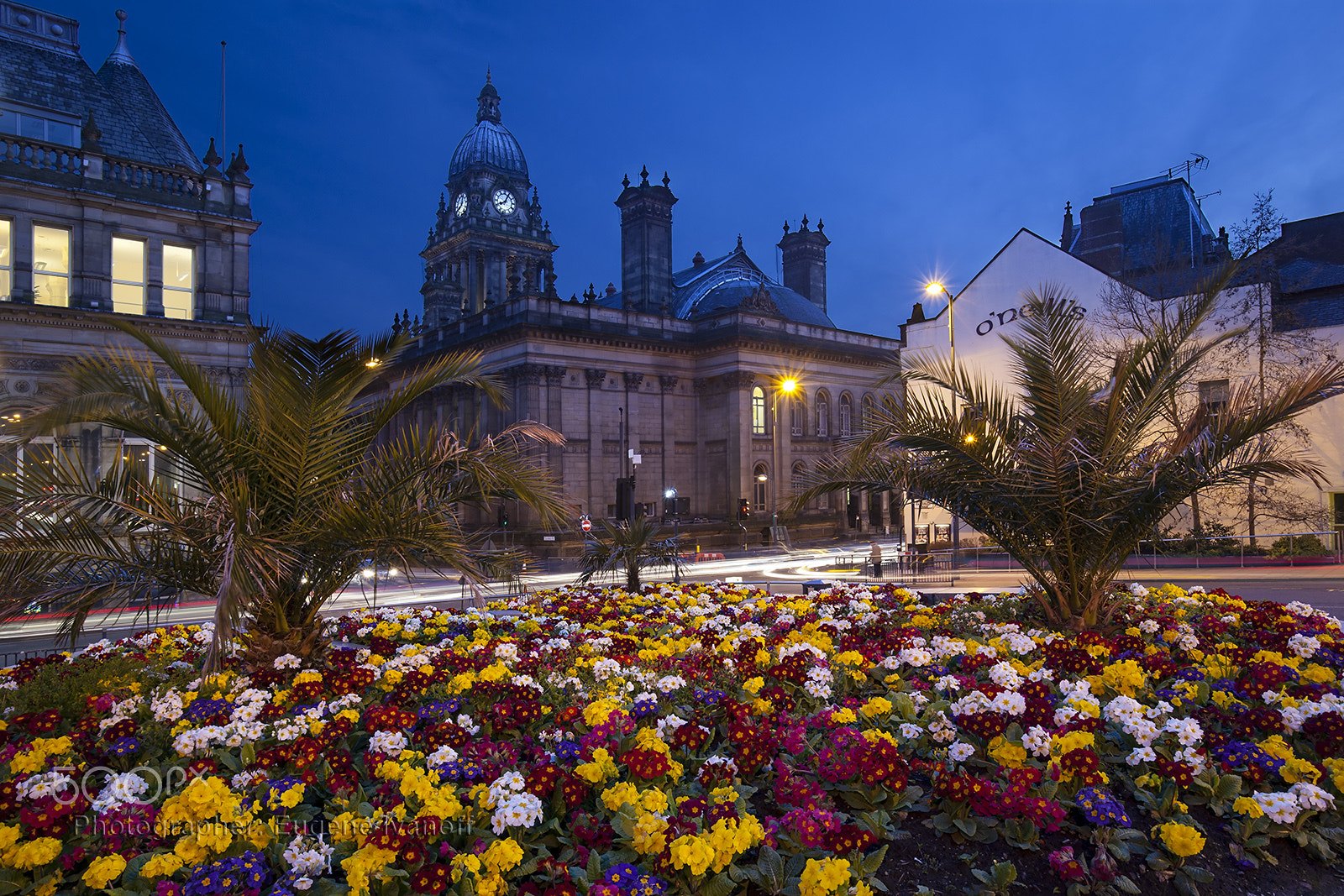 Canon EOS 5D Mark II + Canon EF 16-35mm F2.8L USM sample photo. Leeds city hall at night photography