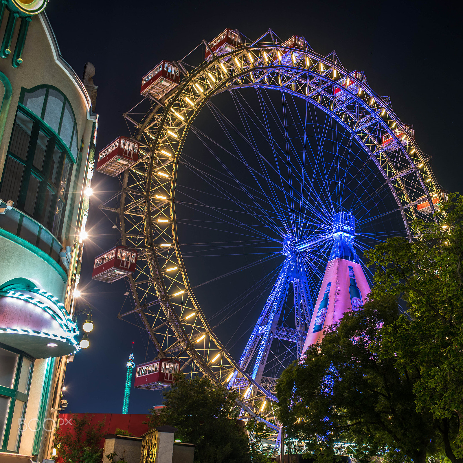Nikon D810 + Sigma 35mm F1.4 DG HSM Art sample photo. Riesenrad im prater, wien photography