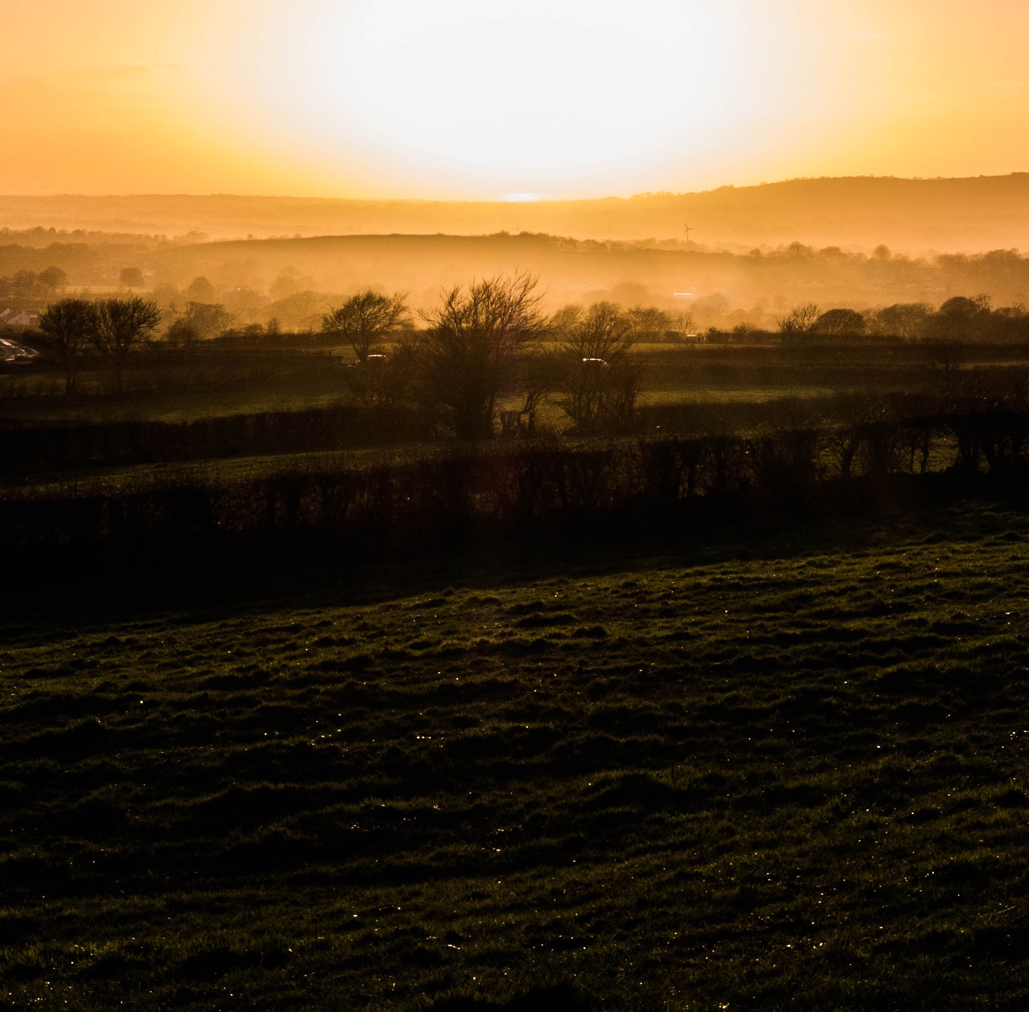 Fujifilm X-Pro2 + Fujifilm XF 27mm F2.8 sample photo. Hills on fire... sunset in the northern ireland countryside photography