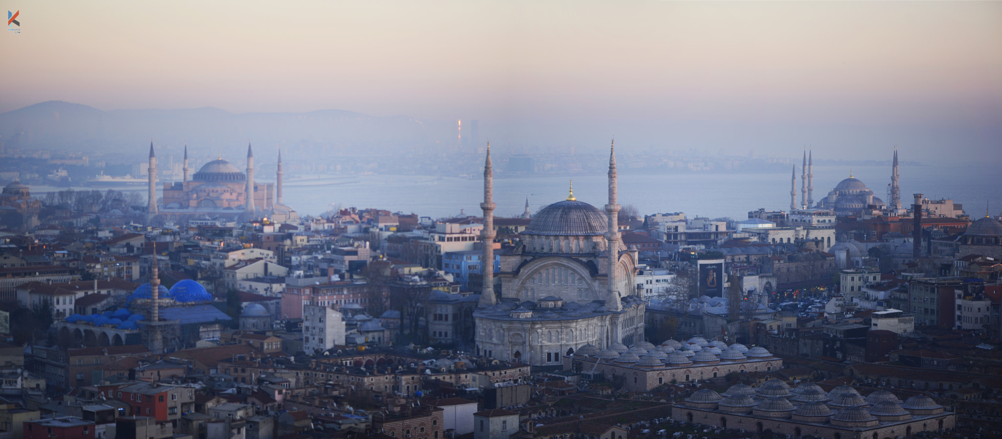 Nikon AF-S Micro-Nikkor 105mm F2.8G IF-ED VR sample photo. Ayasofya muzesi sultanahmet camii nuruosmaniye camii panorama photography
