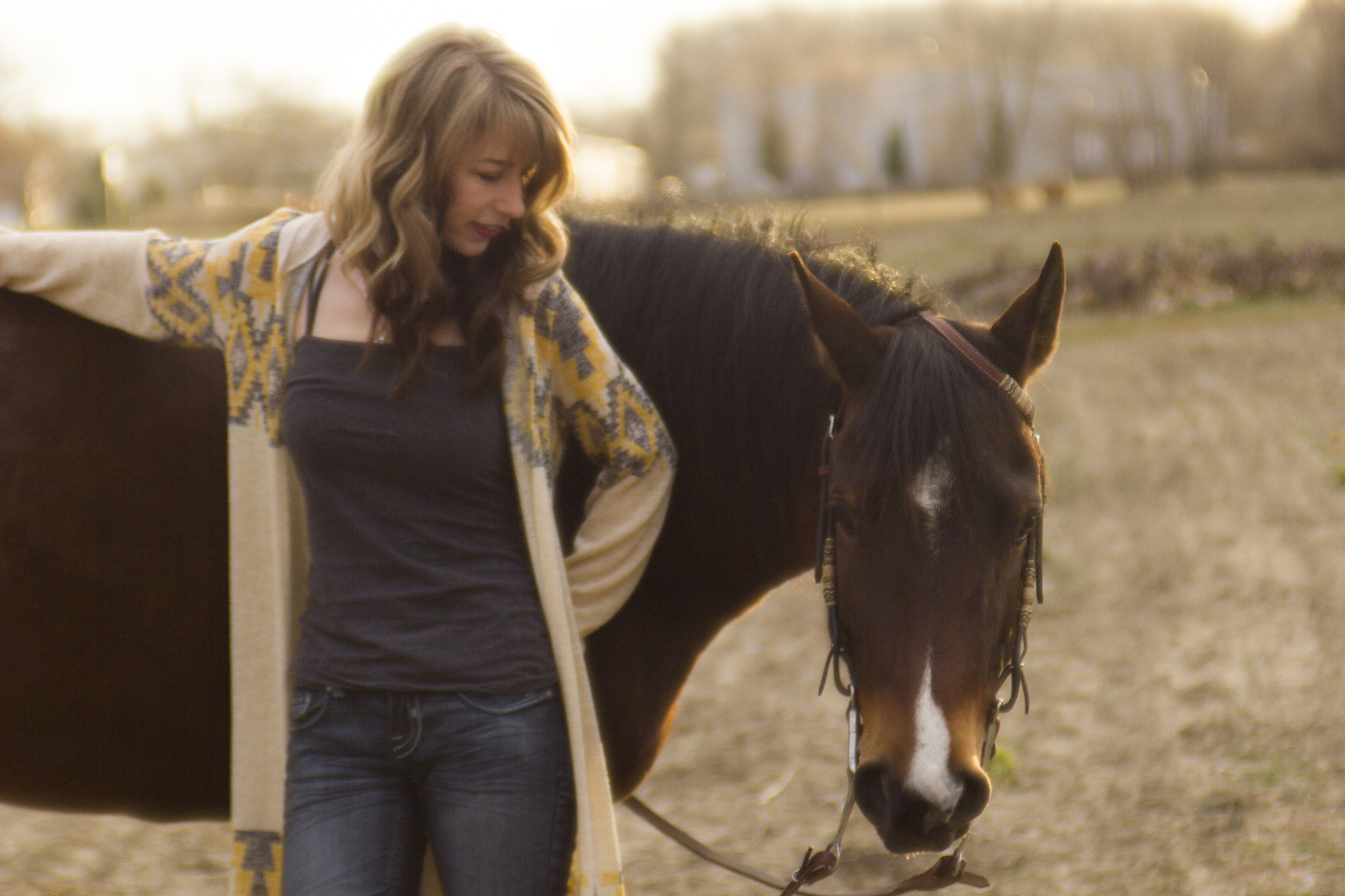 Canon EF 35-80mm f/4-5.6 sample photo. Horse girl photography