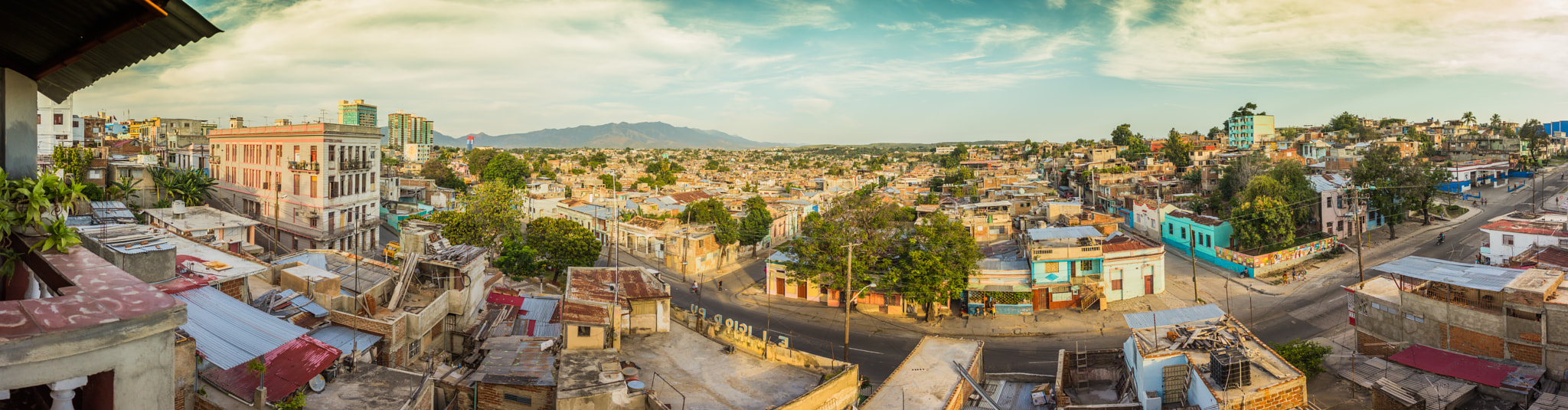 Canon EF-S 18-55mm F3.5-5.6 IS sample photo. Panorama of santiago de cuba photography