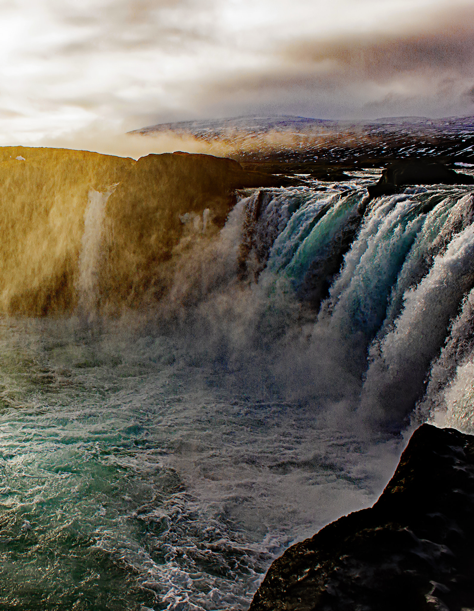 Canon EF-S 18-55mm F3.5-5.6 III sample photo. Godafoss sunshine photography