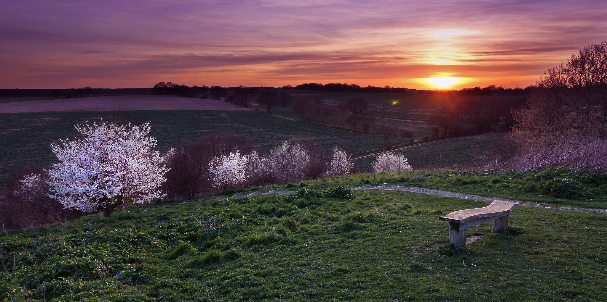 Canon EOS 550D (EOS Rebel T2i / EOS Kiss X4) sample photo. Sunset over the ridgeway photography