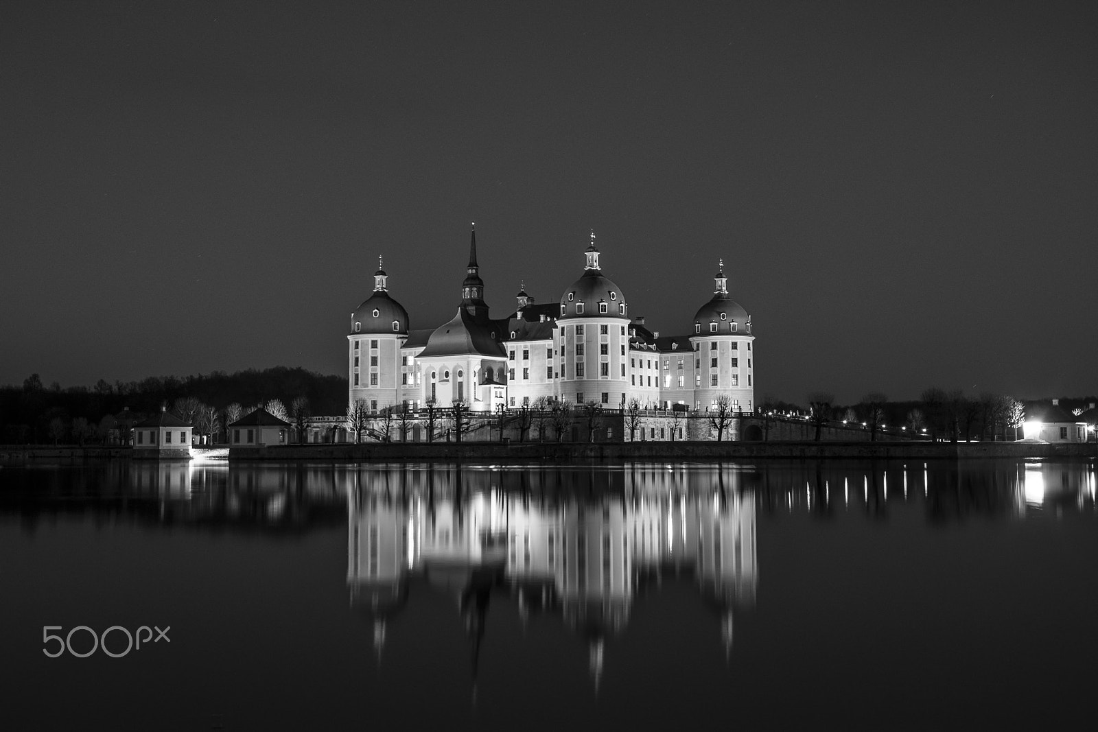 Nikon D7200 sample photo. Castle moritzburg on february evening photography