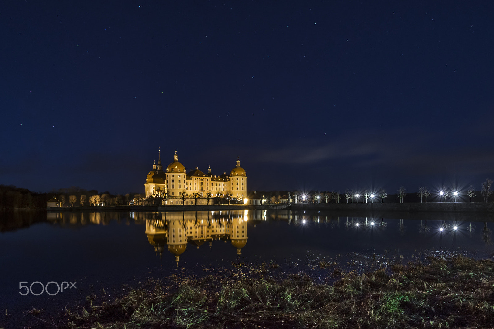 Nikon D7200 sample photo. Castle moritzburg on february evening photography