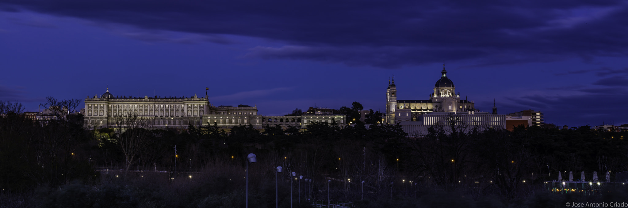 Canon EOS 5DS sample photo. Palacio y catedral desde el mirador de la huerta de la partida, madrid río photography