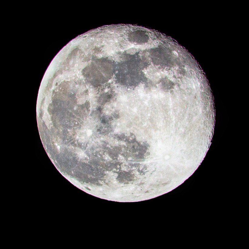 Canon EOS 100D (EOS Rebel SL1 / EOS Kiss X7) sample photo. Moon photography