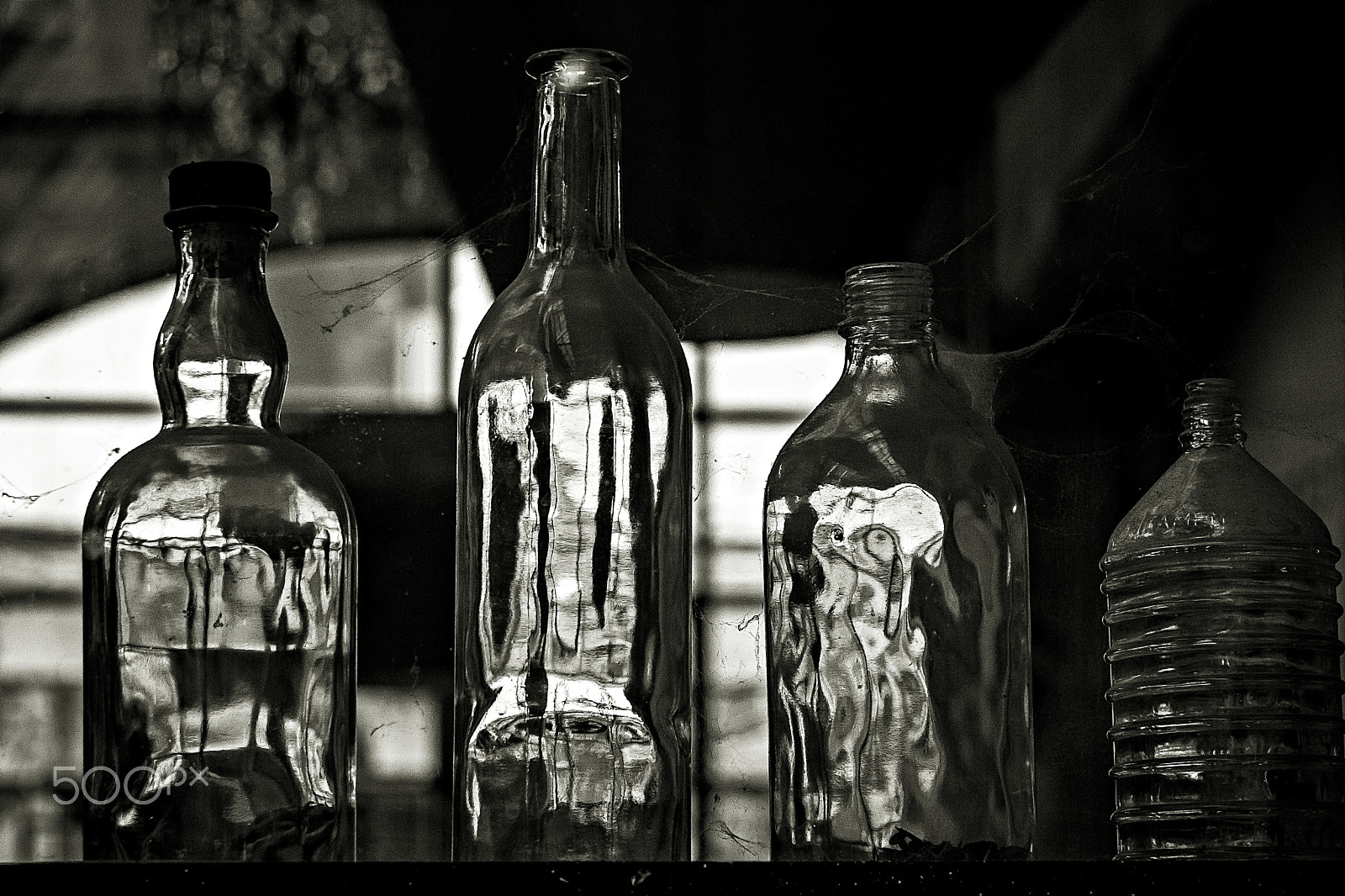 Canon EOS 500D (EOS Rebel T1i / EOS Kiss X3) sample photo. Glass bottles. photography
