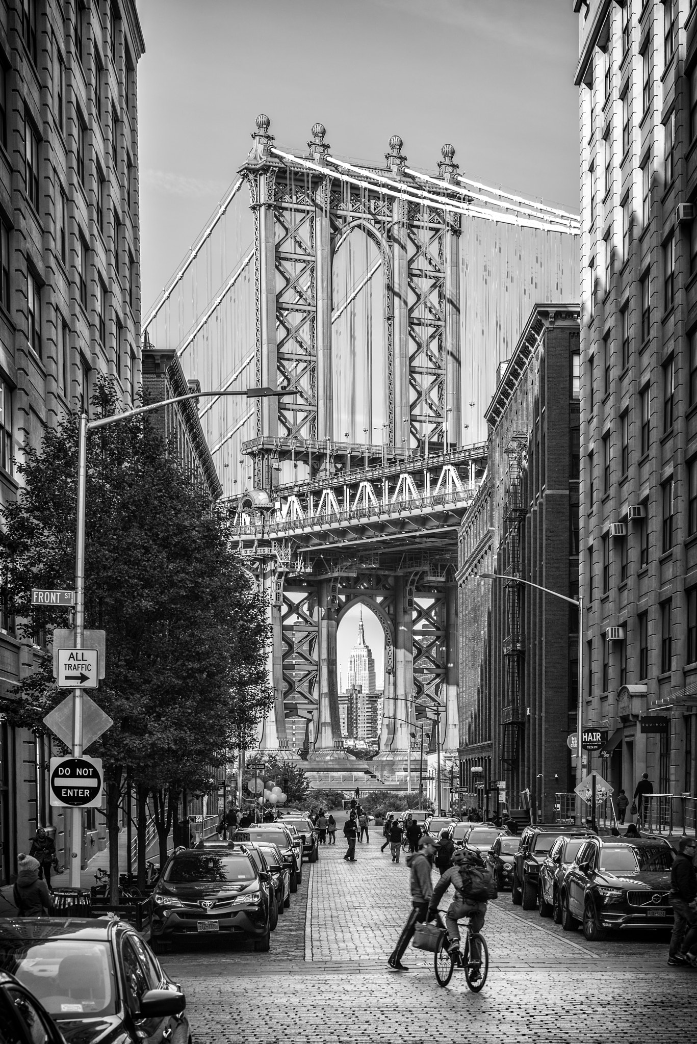 Nikon D810 sample photo. Manhattan bridge desde washington street photography