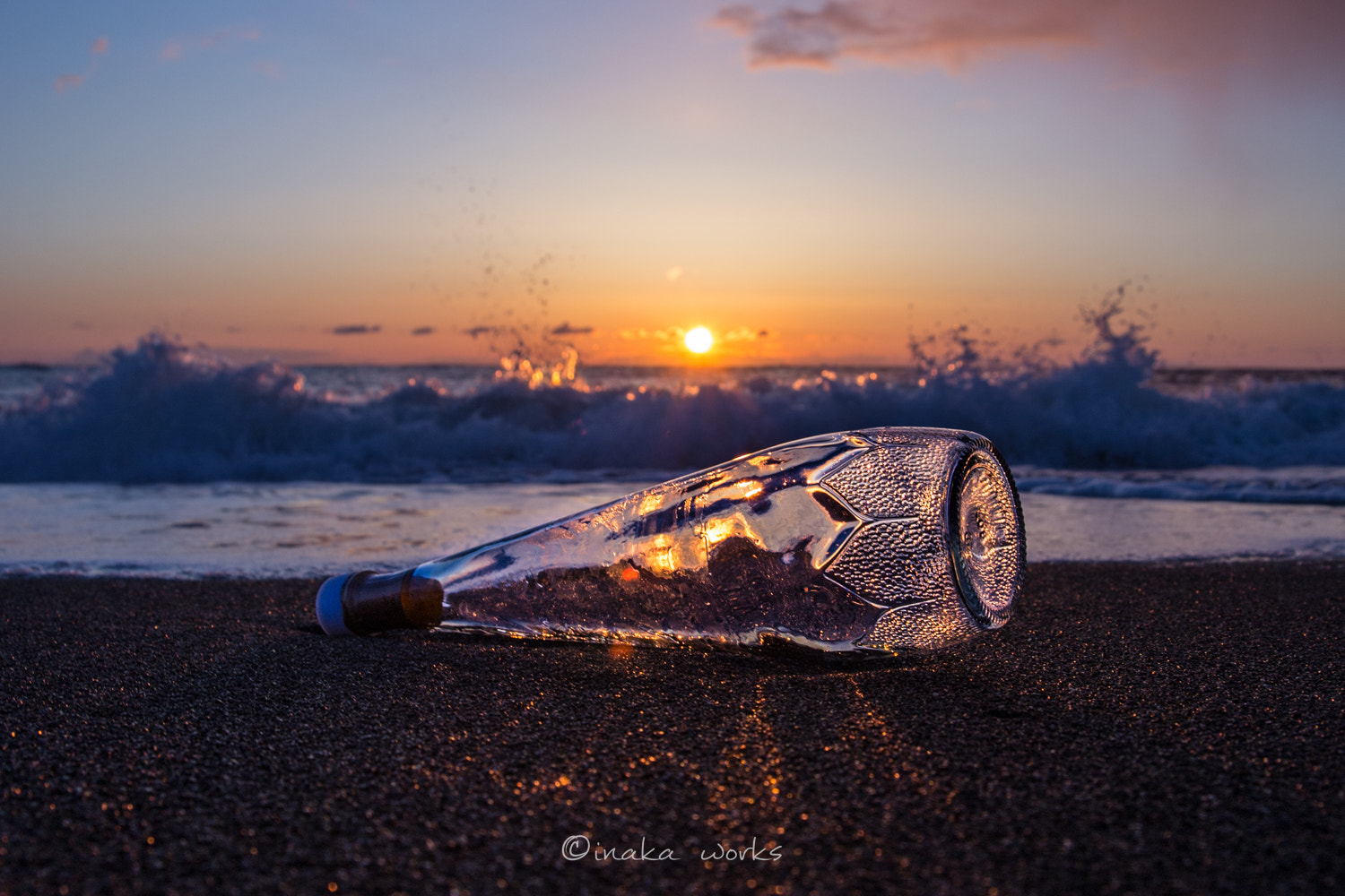 Canon EOS 6D sample photo. The bottle drifted on the beach photography