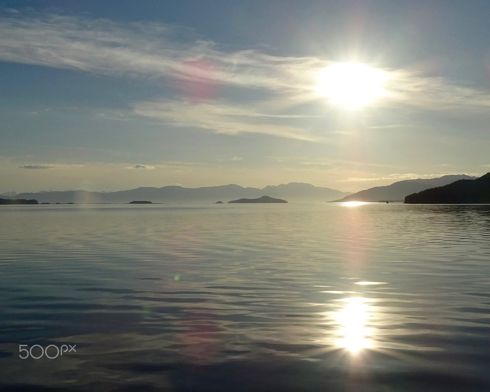 Sony 24-210mm F2.8-6.3 sample photo. Sun setting - endicott arm photography