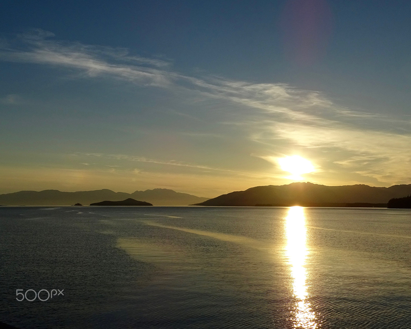 Sony 24-210mm F2.8-6.3 sample photo. Sun setting - endicott arm photography