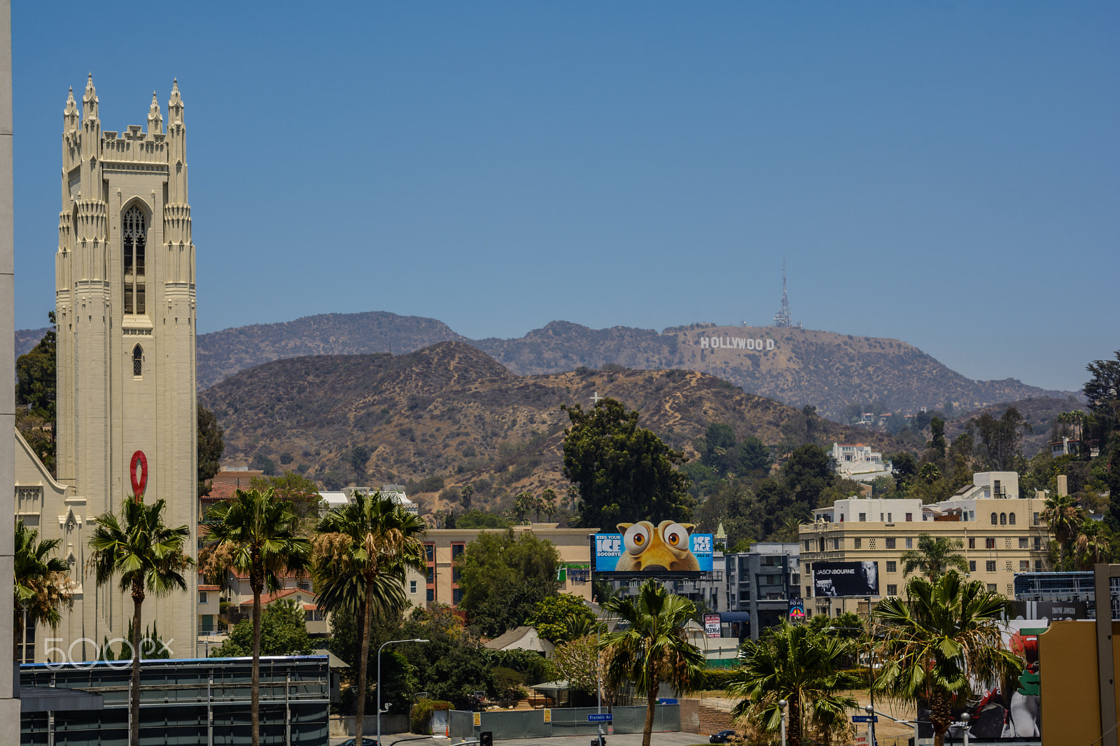 Nikon AF-S Nikkor 24-120mm F4G ED VR sample photo. The hollywood sign overlooking los angeles. photography