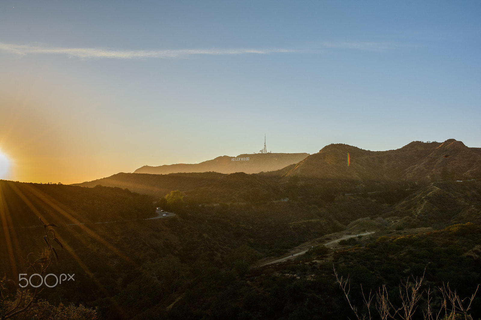 Nikon AF-S Nikkor 24-120mm F4G ED VR sample photo. The hollywood sign overlooking los angeles. photography